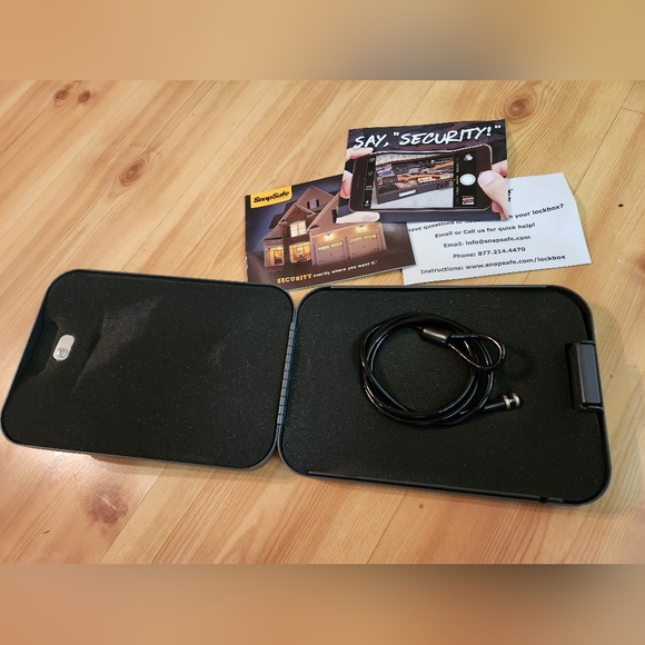 SnapSafe Lock Box Keylock for valuables &Pistol Safe Key x x 18 Gauge Steel Gray - Picture 9 of 10